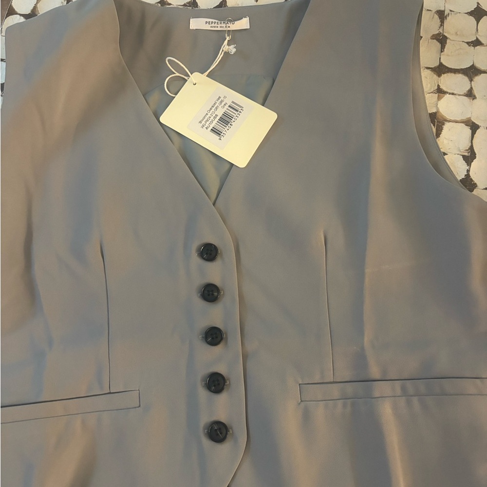 Peppermayo Light Gray Vest